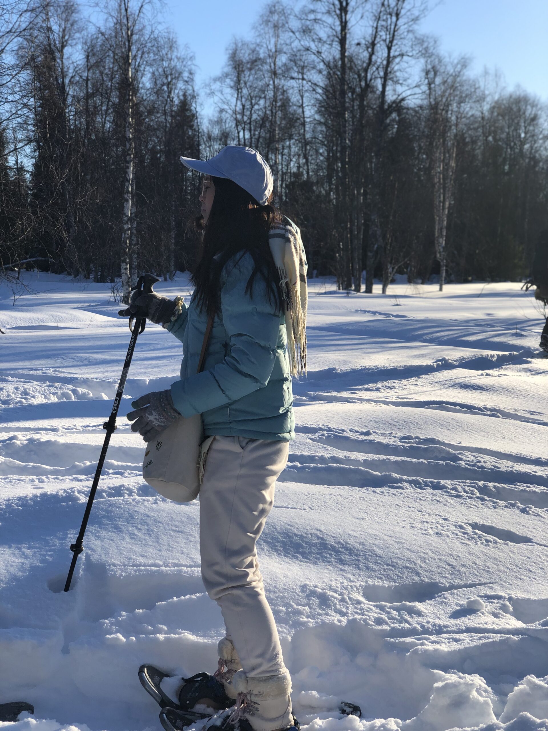 snow shoeing